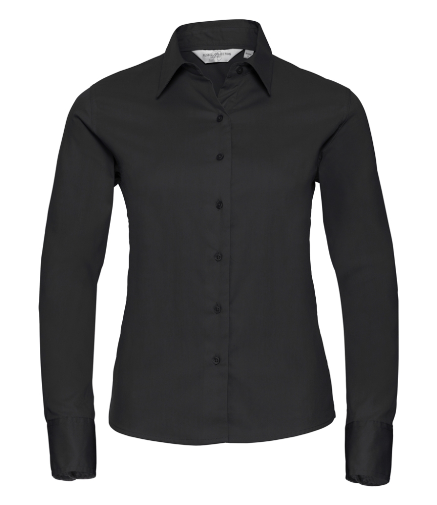 Russell Collection Ladies Long Sleeve Classic Twill Shirt