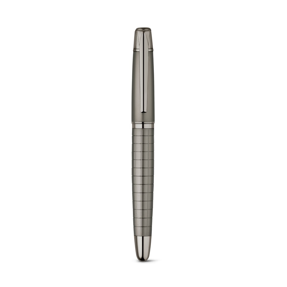 WARHOL. Roller pen and ball pen set in metal