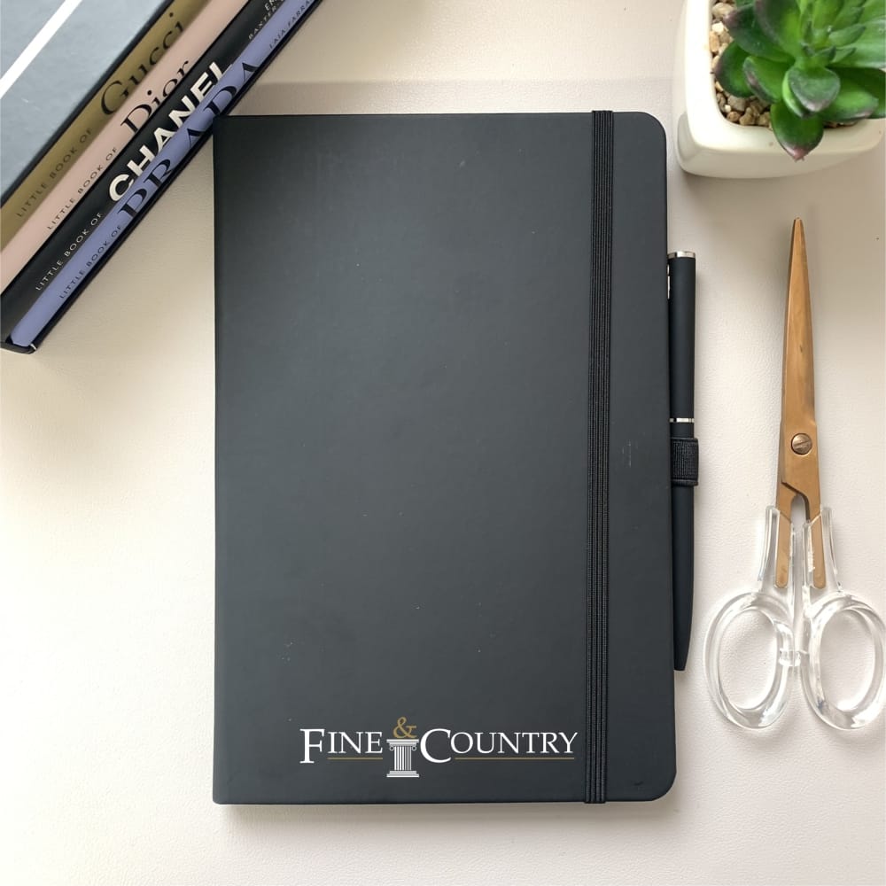 Fine & Country black notepad & pen