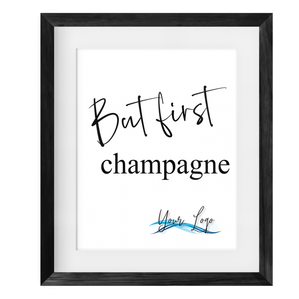 But First champagne Framed Print