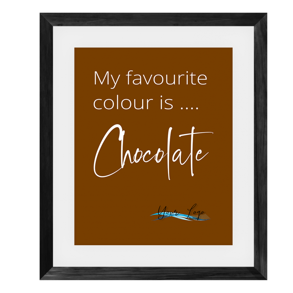 My favourite colour is Chocolate Framed Print