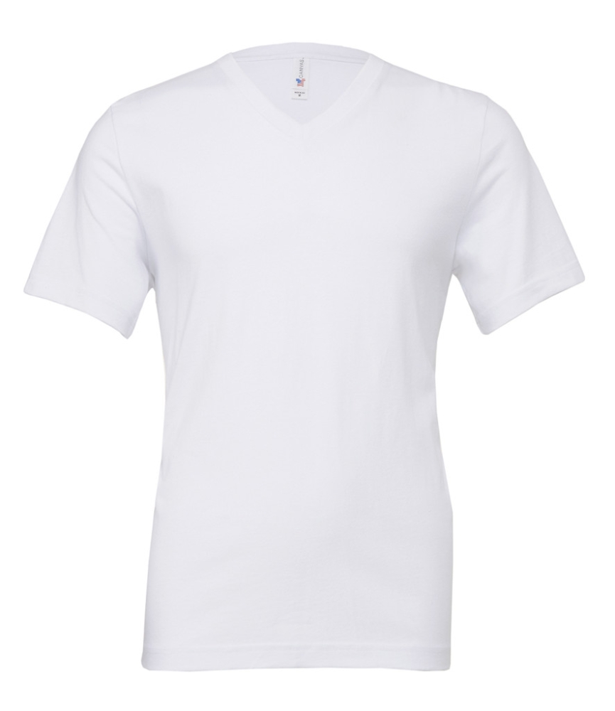 Canvas Unisex Jersey V Neck T-Shirt