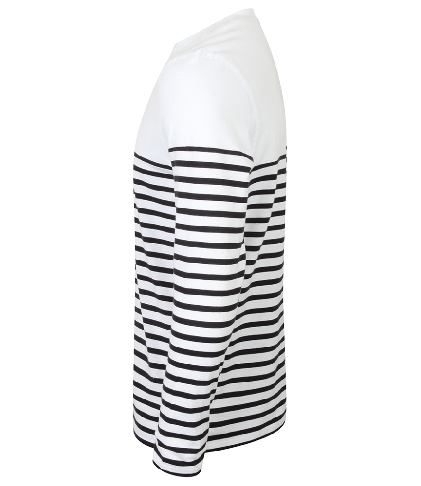 Front Row Unisex Long Sleeve Breton Striped T-Shirt