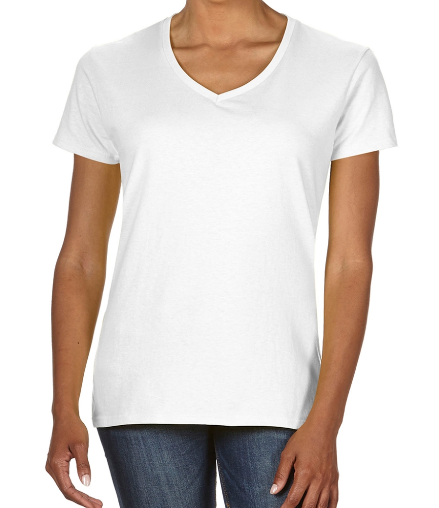 Gildan Ladies Premium Cotton® V Neck T-Shirt