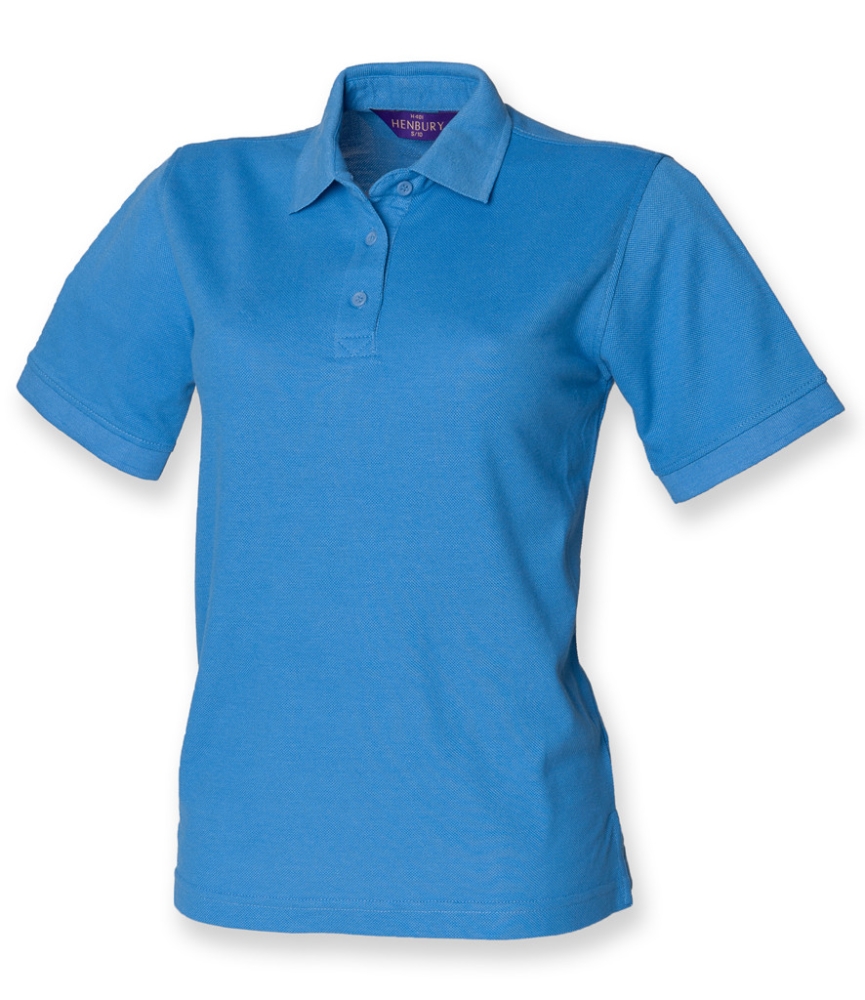 Henbury Ladies Poly/Cotton Piqué Polo Shirt