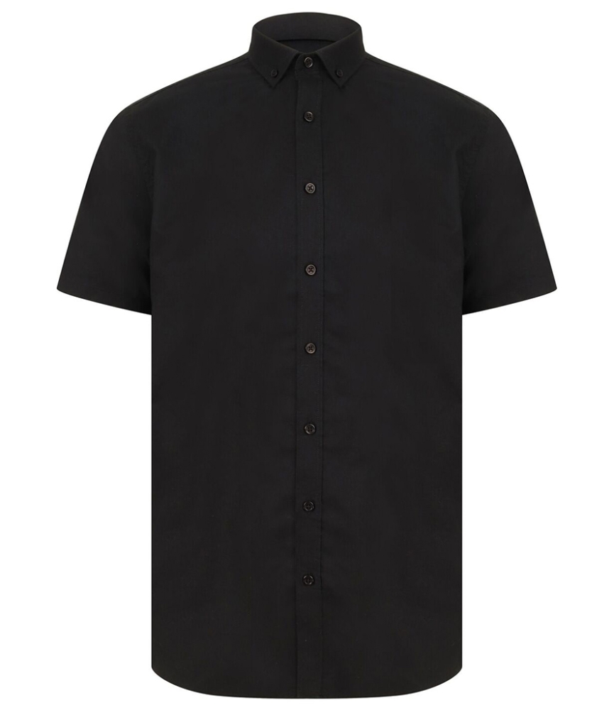 Henbury Modern Short Sleeve Regular Fit Oxford Shirt