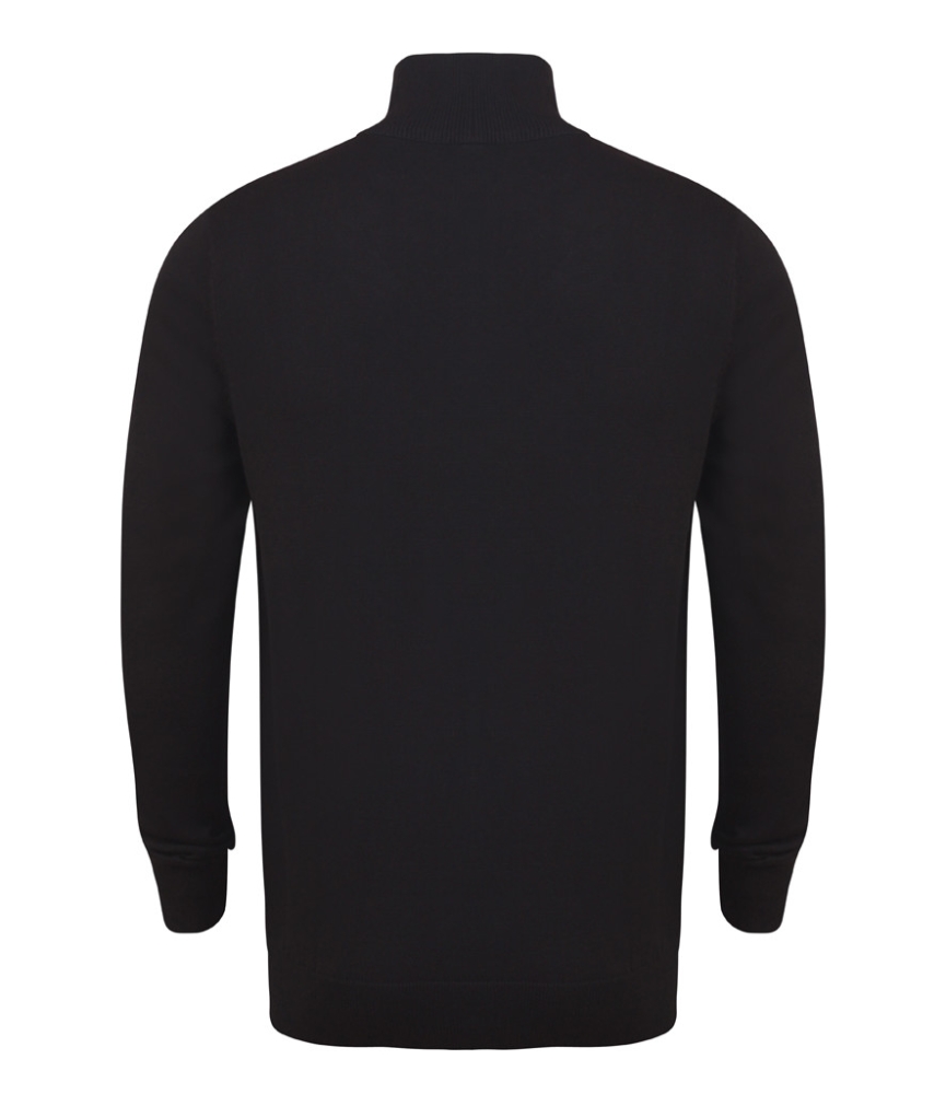 Henbury Zip Neck Sweater