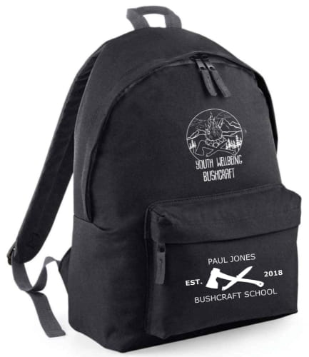 Paul Jones- Black BagBase Kids Fashion Backpack 