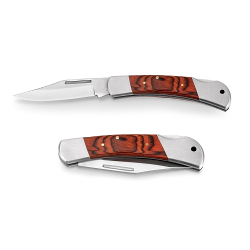 FALCON II. Pocket knife in stainless steel and wood