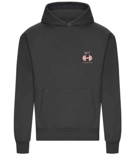 Becky PT-  Black  Signature Charcoal Heavyweight Hoodie 