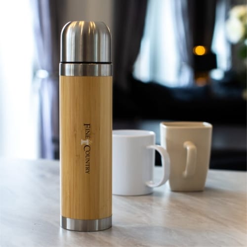 Fine & Country Bamboo Flask