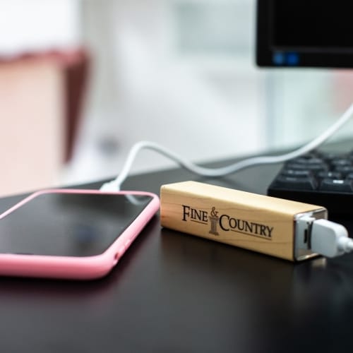 Fine & Country maple Power Bank