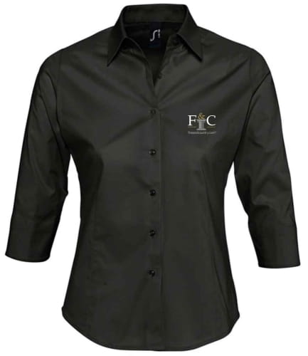 F&C SOL'S Ladies Effect 3/4 Sleeve Fitted Shirt