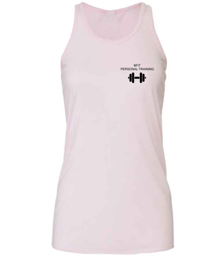 Becky PT- Pink BL8800 (8800) Bella Ladies Flowy Racer Back Tank Top 