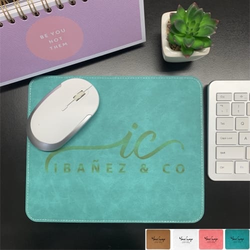 Branded Leather Mouse mat 