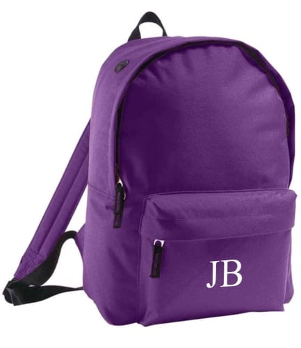 Small Back Pack with Child's Initial