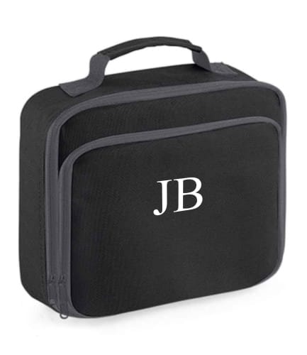 Lunch cooler bag with Child's initials