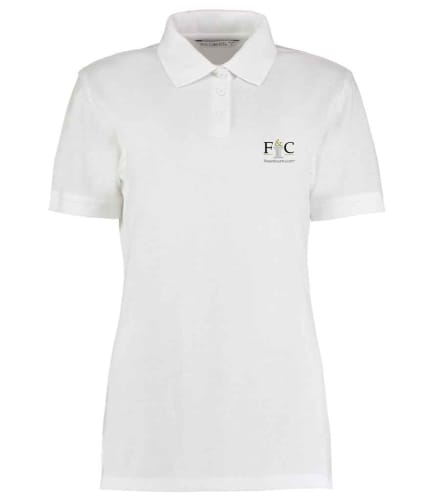 Fine & Country Ladies Embroidered Polo white 