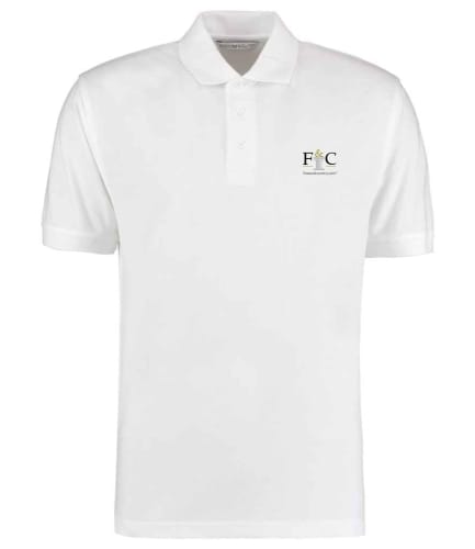 Fine & Country Embroidered Men's Polo  white