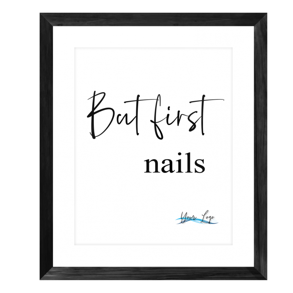 But first nails Framed Print