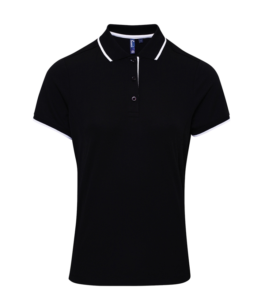 Premier Ladies Contrast Coolchecker® Piqué Polo Shirt