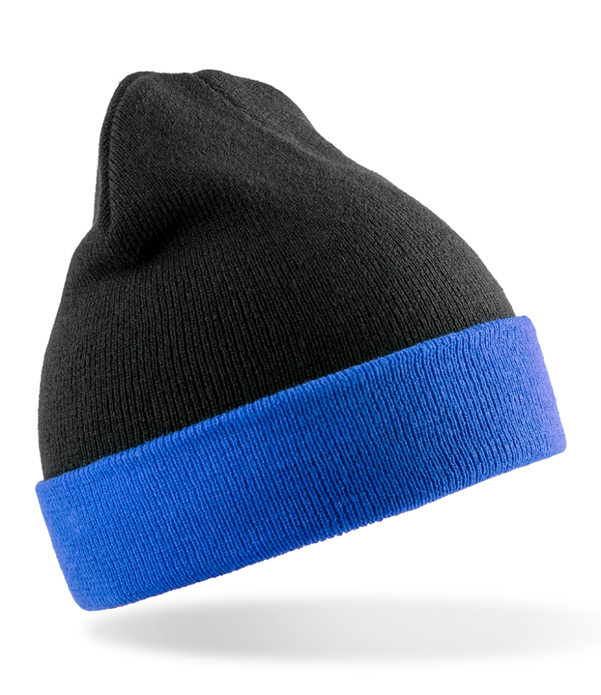 Result Genuine Recycled Black Compass Beanie