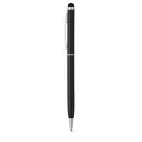 ZOE BK. Ball pen with touch tip in aluminium
