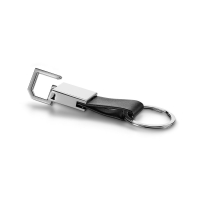 BOURCHIER. Keyring in metal and imitation leather