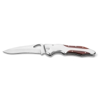 LAWRENCEÂ . Pocket knife in stainless steel and wood