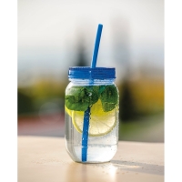 STRAW. Cup with straw 550 ml