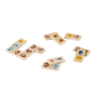 DOMIN. Wooden domino game