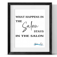 What happens in the salon print 