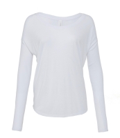 Bella Ladies Flowy 2x1 Long Sleeve T-Shirt