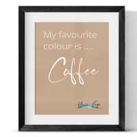 My favourite colour is Coffee Framed Print