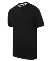 Front Row Stand Collar Stretch Polo Shirt