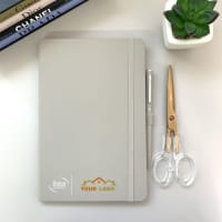 Grey notepad & pen set - The Guild dual branded
