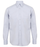 Henbury Long Sleeve Pinpoint Oxford Shirt