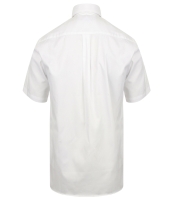 Henbury Short Sleeve Pinpoint Oxford Shirt