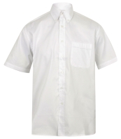 Henbury Short Sleeve Pinpoint Oxford Shirt