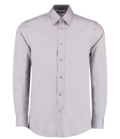Kustom Kit Premium Contrast Long Sleeve Tailored Oxford Shirt