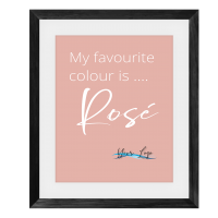 My favourite colour is Rose Framed Print
