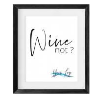 Wine not? Framed Print 