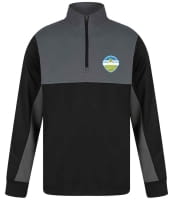 Pro Stars - Finden + Hales Kids 1/4 Zip Tracksuit Top - Black/gunmetal