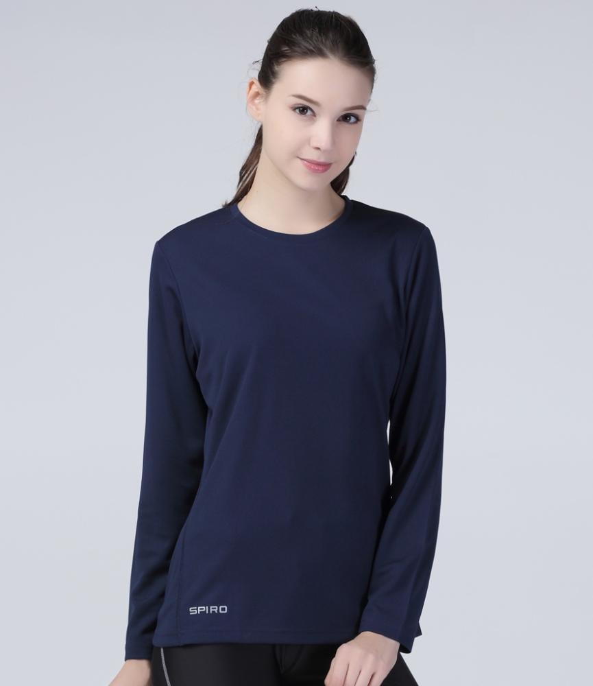Spiro Ladies/Womens Sports Quick-Dry Long Sleeve Performance T-Shirt 
